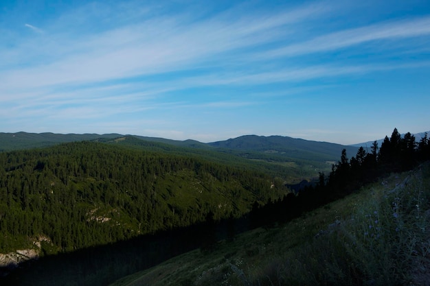 des paysages à couper le souffle lors d'un voyage en été dans l'Altaï