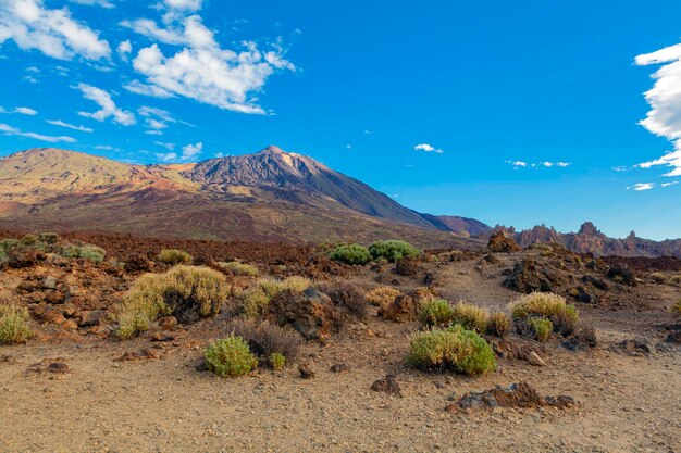 Paysages martiens près du volcan Teide, île de Ténérife