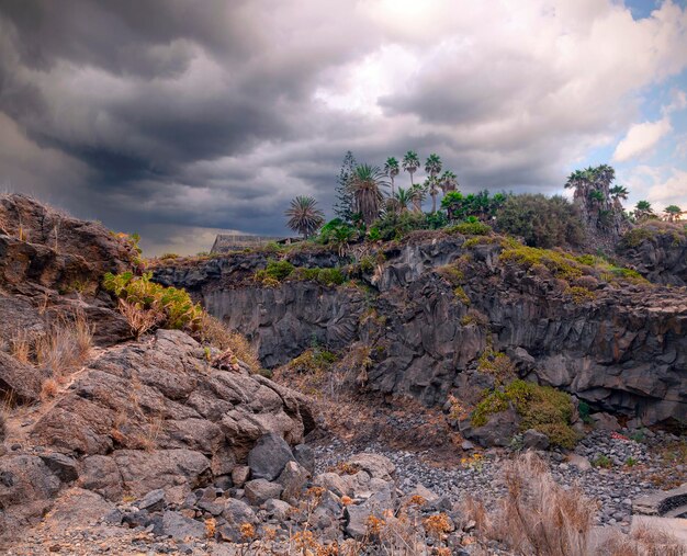 Paysages martiens près du volcan Teide, île de Ténérife