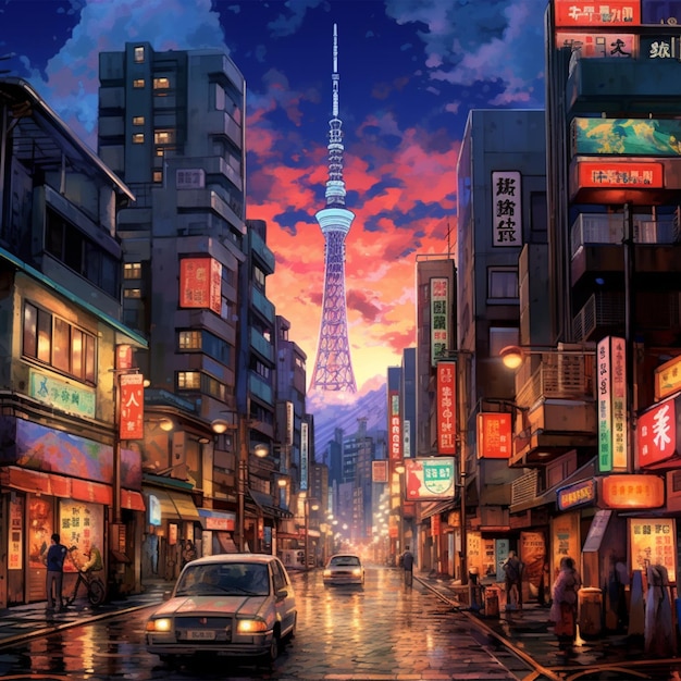 Paysages de la ville de Tokyo