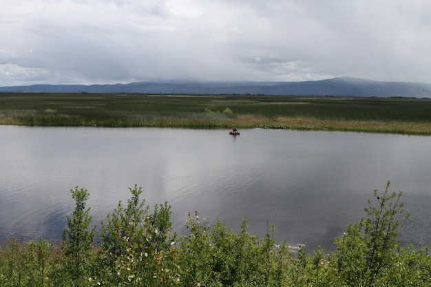 Pêcheur sur le klamath