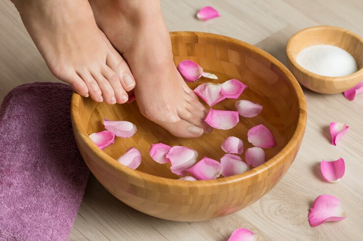 Photo pédicure au spa
