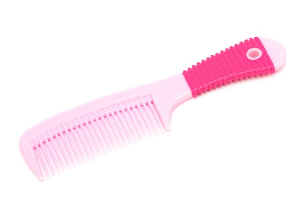 Peigne en plastique rose