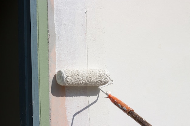 peindre la couleur de bruch sur le mur
