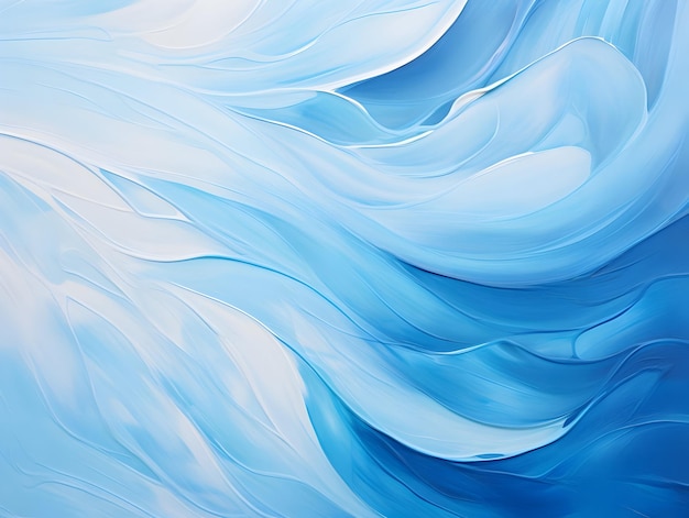 Peinture abstraite bleue