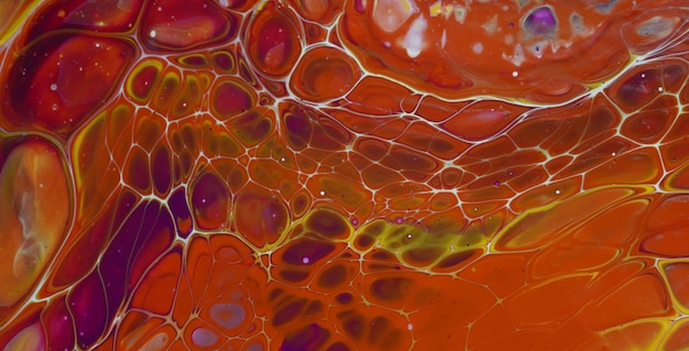 peinture abstraite colorée, style art liquide peint à l'huile