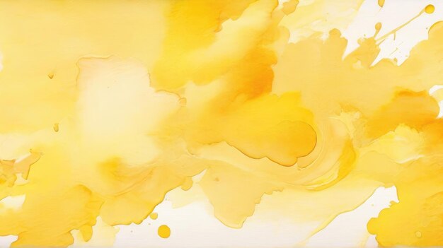 une peinture abstraite en jaune et orange avec un fond jaune