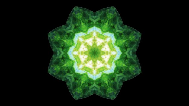 Peinture abstraite pinceau encre exploser propagation lisse Concept motif symétrique ornemental décoratif Kaléidoscope mouvement cercle géométrique et formes d'étoiles