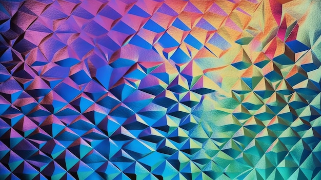 Une peinture abstraite vibrante et colorée Generative ai