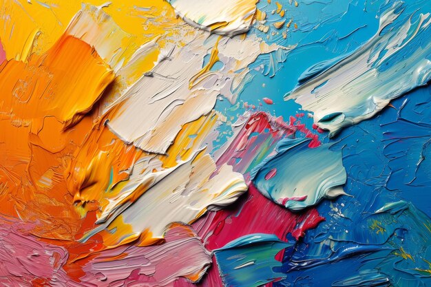 Peinture abstraite vive pleine de couleurs