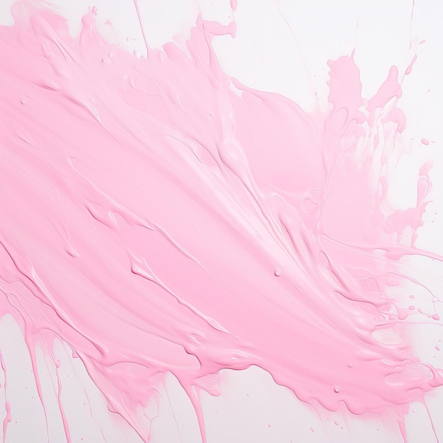 Peinture en aérosol pastel rose fond blanc Splash Drip blanc vide pour toile de fond mignon
