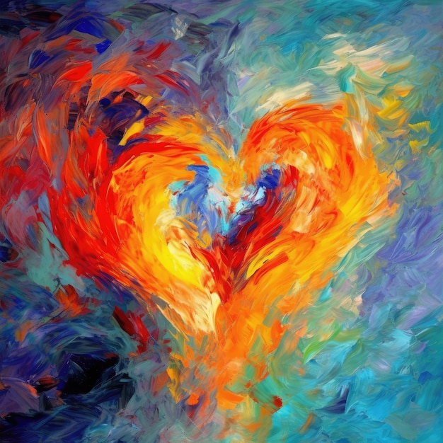 peinture d'amour ekspression ai générative