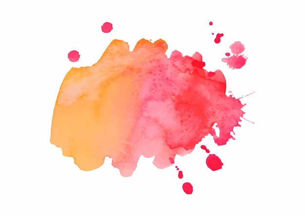 une peinture à l'aquarelle d'aquarelles roses et orange