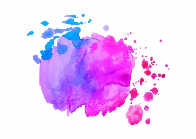 une peinture à l'aquarelle d'aquarelles violettes et roses