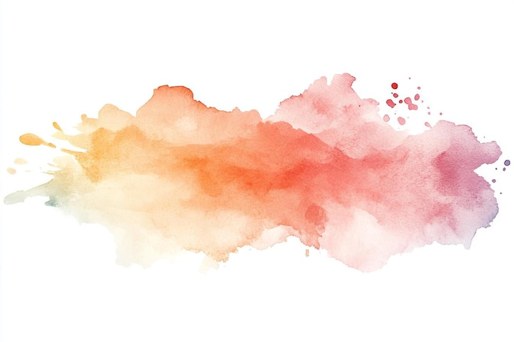 Photo une peinture à l'aquarelle d'encres roses et rouges
