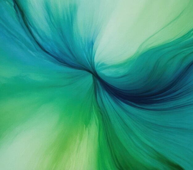 peinture à l'aquarelle avec des lavages de gradient vert clair et bleu foncé