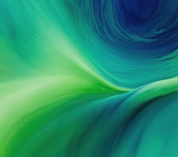 peinture à l'aquarelle avec des lavages de gradient vert clair et bleu foncé
