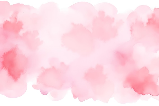 une peinture à l'aquarelle de nuages roses