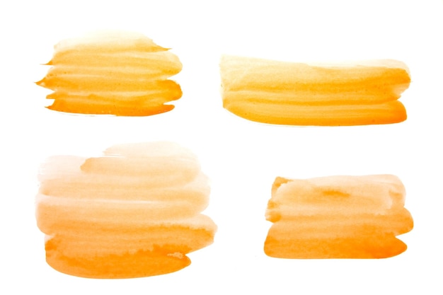 Peinture aquarelle orange