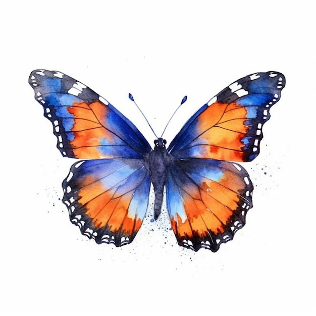 Peinture à l'aquarelle de papillon par l'artiste Michelle Moulton