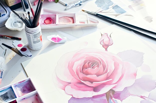 Peinture à l'aquarelle pour la journée de la femme