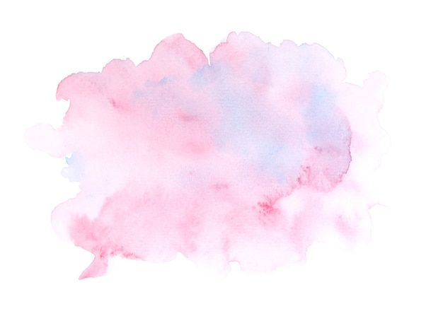 peinture aquarelle rose sur fond de papier