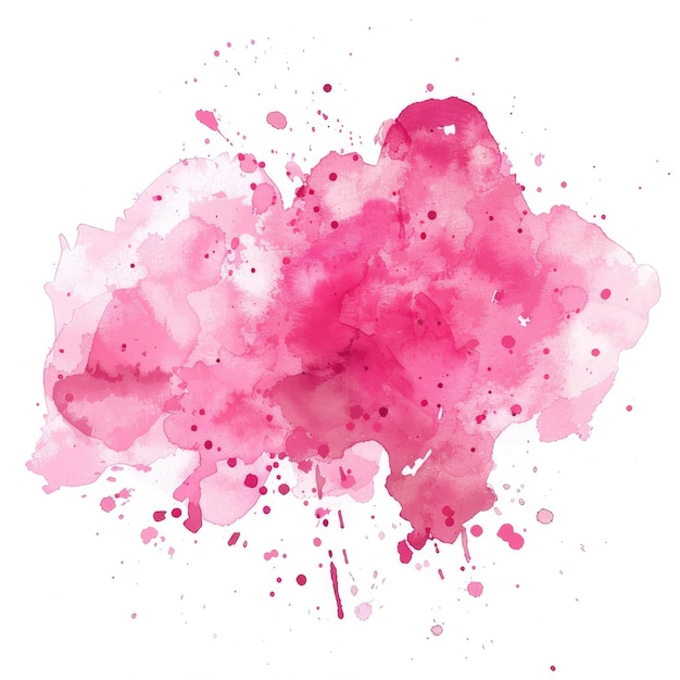 Photo une peinture à l'aquarelle rose et violette d'aquarelles roses et violettes