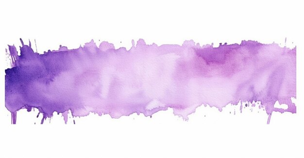 Photo peinture à l'aquarelle violette sur fond blanc