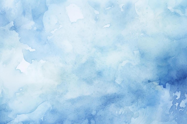 une peinture d'aquarelles bleues et blanches