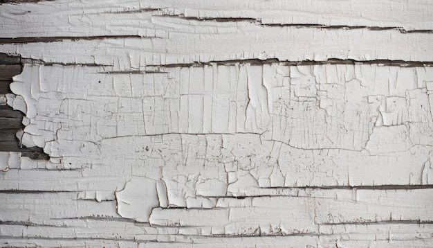 De la peinture blanche a été appliquée sur une planche de bois antique avec un fond blanc une texture de peinture w