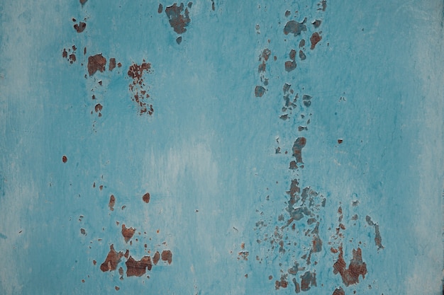 Peinture bleue et fond grunge rouille