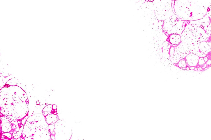 Photo peinture à bulles roses cadre png style diy