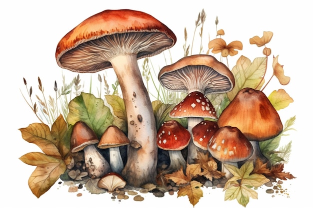 Une peinture de champignons par personne