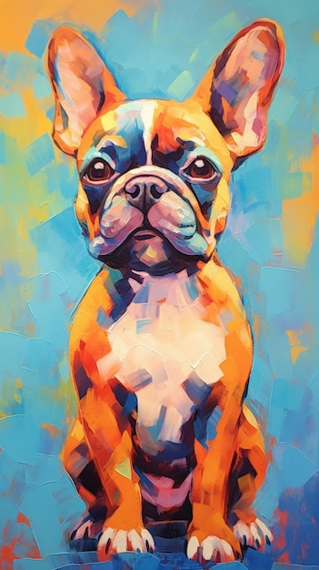 Une peinture d'un chien nommé personne