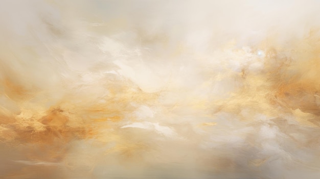 Une peinture d'un ciel rempli de nuages
