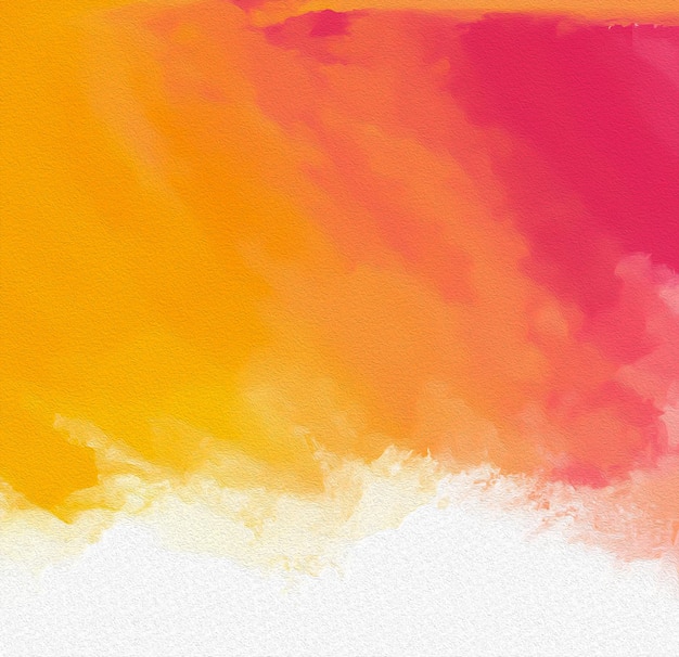 Une peinture colorée d'un fond jaune et orange.