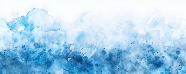 Photo une peinture d'eau bleue et de vagues bleues