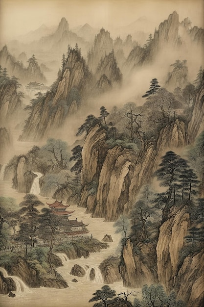 Peinture à l'encre de Chine