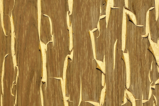 Peinture fissurée sur surface de bois vieillie Texture de craquement grunge Motif fracturé Arrière-plan