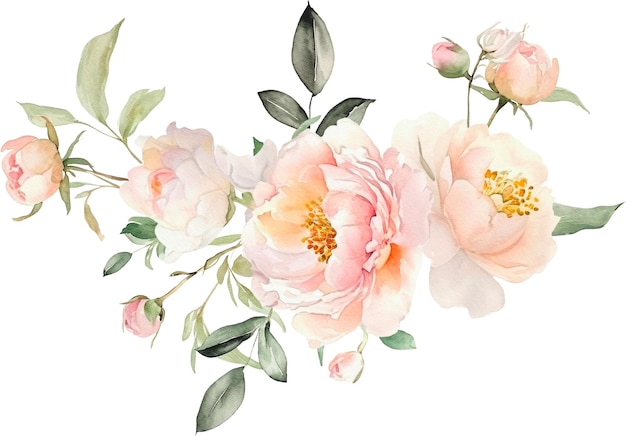 peinture de fleurs à l'aquarelle