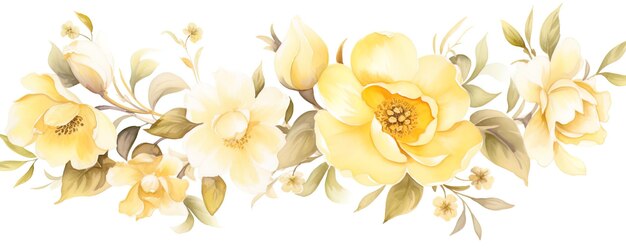 une peinture de fleurs jaunes avec une fleur jaune
