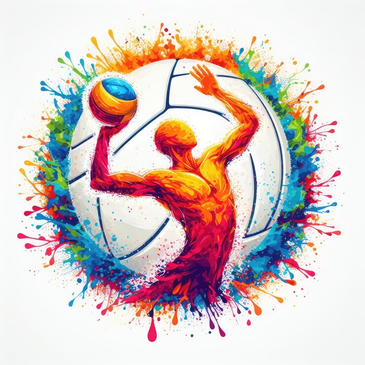Photo une peinture d'un joueur de football