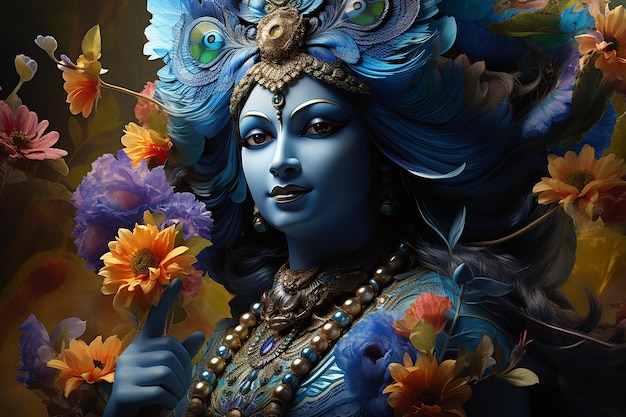 Peinture de Krishna