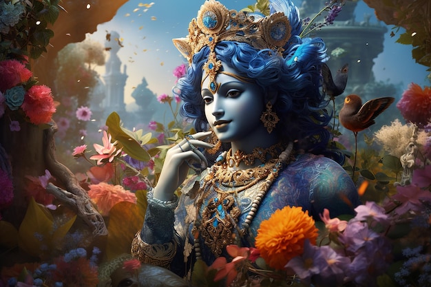 Peinture de Krishna