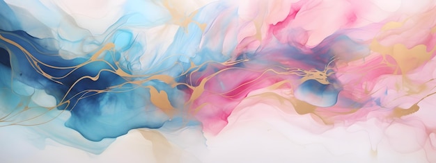 une peinture d'un liquide coloré avec le mot dessus