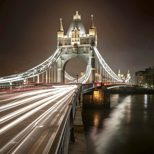 Peinture lumineuse du pont de Londres