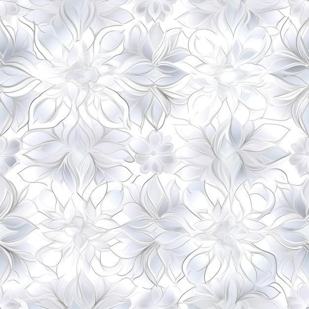 peinture de modèle avec fond blanc et fleurs avec trait gris