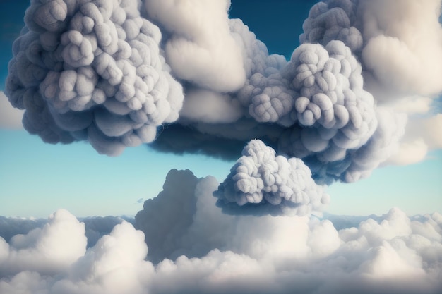 Une peinture d'une montagne avec un nuage et le mot nuage dessus