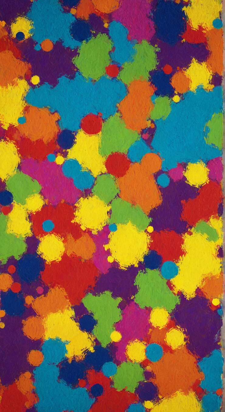 Photo une peinture d'un motif abstrait coloré coloré
