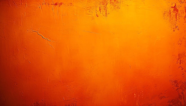 Photo une peinture orange et jaune avec un fond blanc